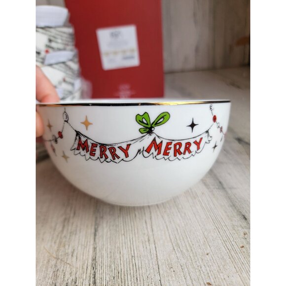 Lenox Merry Grinchmas all-purpose bowl set Xmas decor - Picture 2 of 7